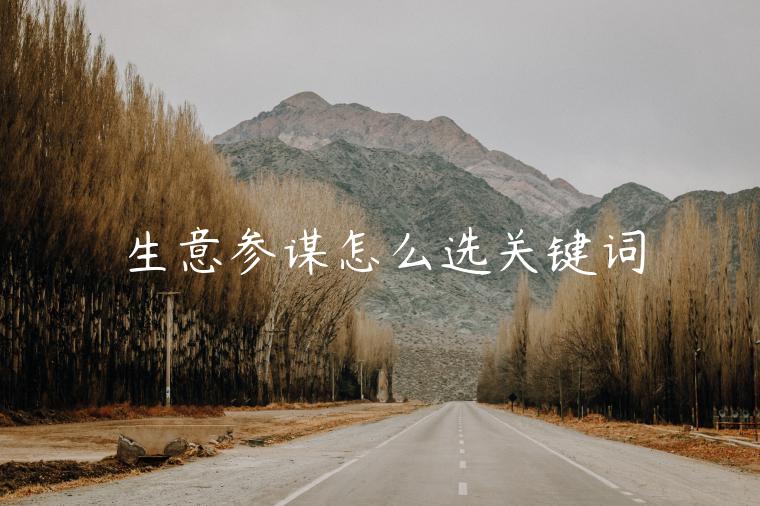 生意參謀怎么選關(guān)鍵詞